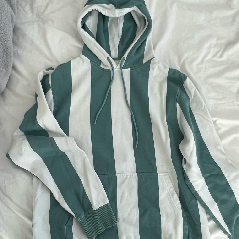 Urban Outfitters oversized striped hoodie - awning stripe - size S